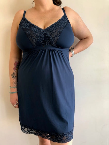 Full Bust Support Chemise 9394F Cambridge Blue