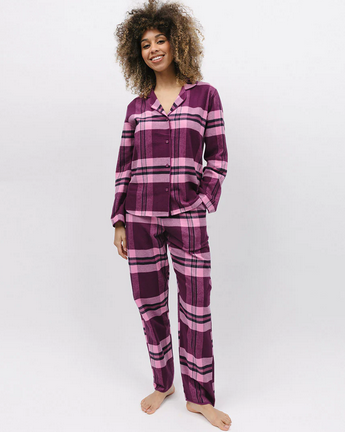 Eve Super Cozy Check PJs C-9859/9860 Berry