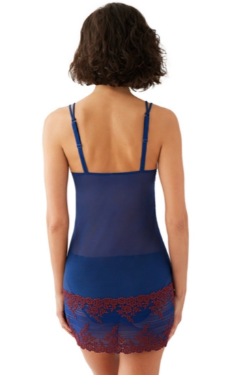 Embrace Lace Chemise 814191 Blue Depths/Cardamom