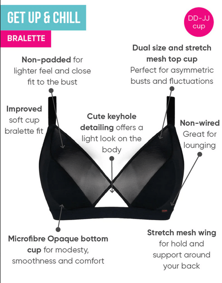 Get Up & Chill Bralette CK040110 Black