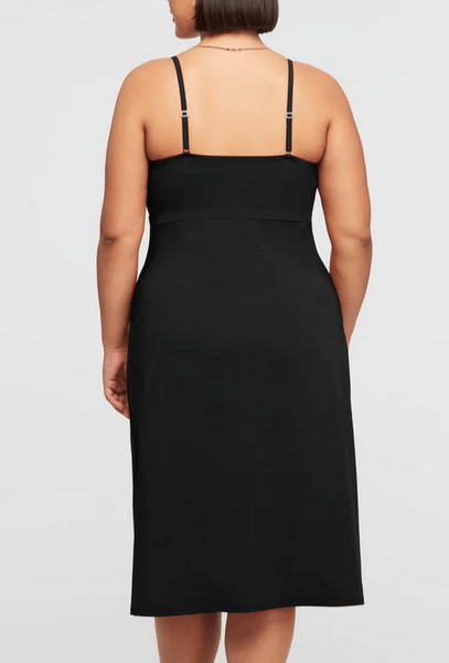 Modal Bust Support Midi Chemise 9398 Black