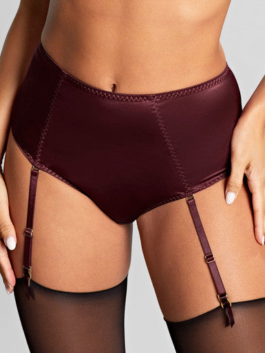 Grace Suspender Brief 11074 Bordeaux Red
