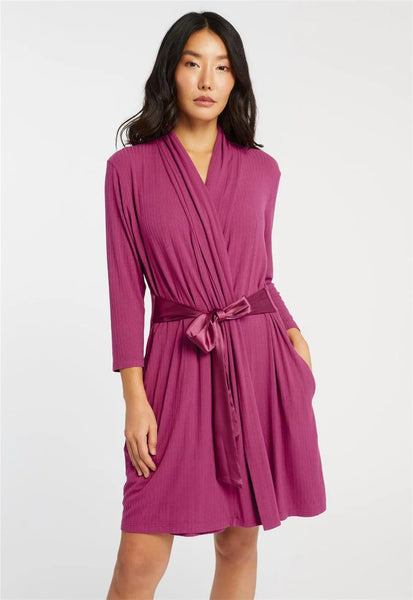 Iconic Robe 620 Cranberry Pointelle