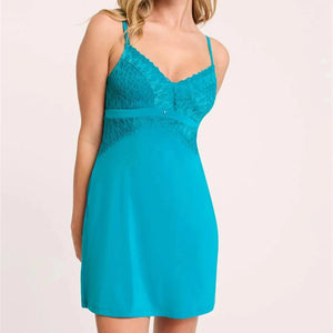 Modal Bust Support Chemise 9397 Turquoise
