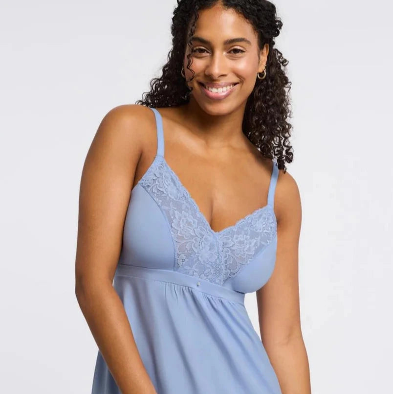 Full Bust Support Chemise 9394F Bluebell