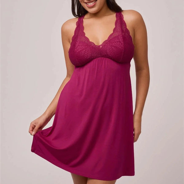 Belle Epoque Full Bust Chemise 680F Dark Cherry