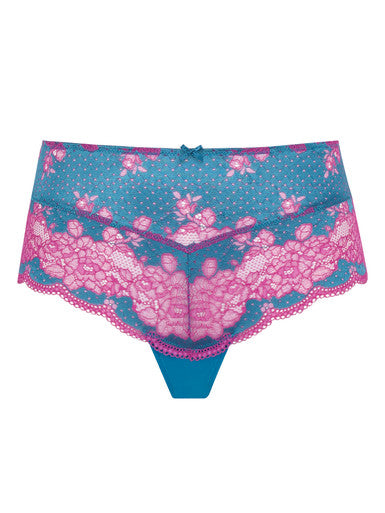 Clara Deep Brief 7258 Teal/Magenta