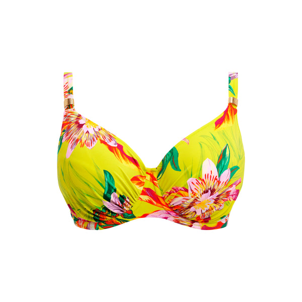 Cala Macarella Gathered Full Cup Bikini Top FS505201 Zest