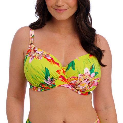 Cala Macarella Gathered Full Cup Bikini Top FS505201 Zest