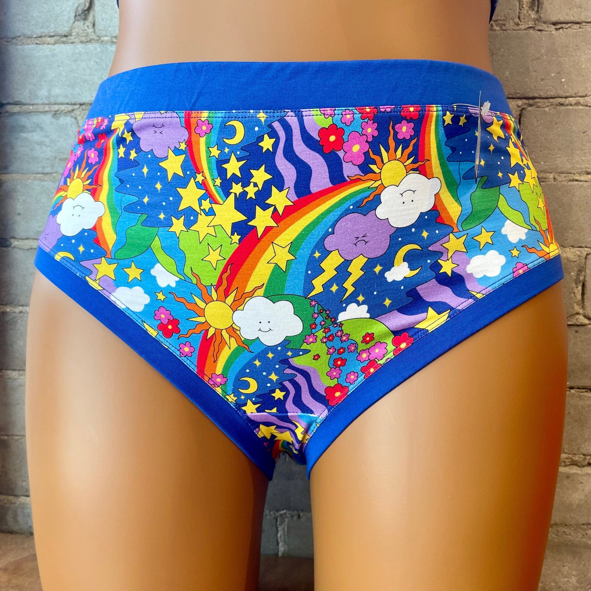 Molke High Rise Brief Retro Rainbows