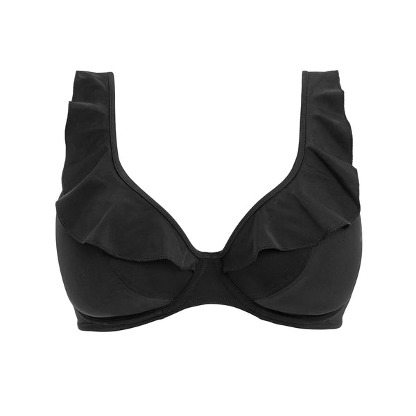 Jewel Cove High Apex Bikini AS7230 Plain Black