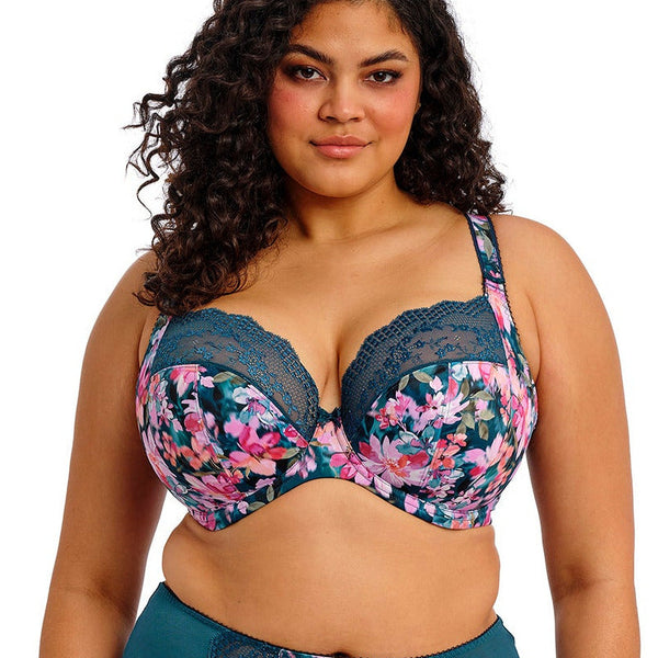 Lucie Plunge EL4490 Teal Floral