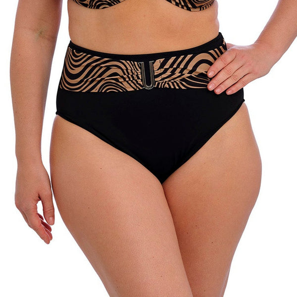 Pemba Island High Waist Bikini Brief FS505478 Mocha