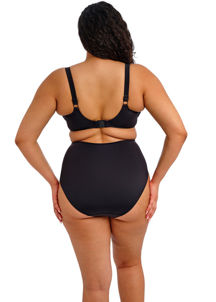 Plain Sailing High Waist Bikini Brief ES7286 Black