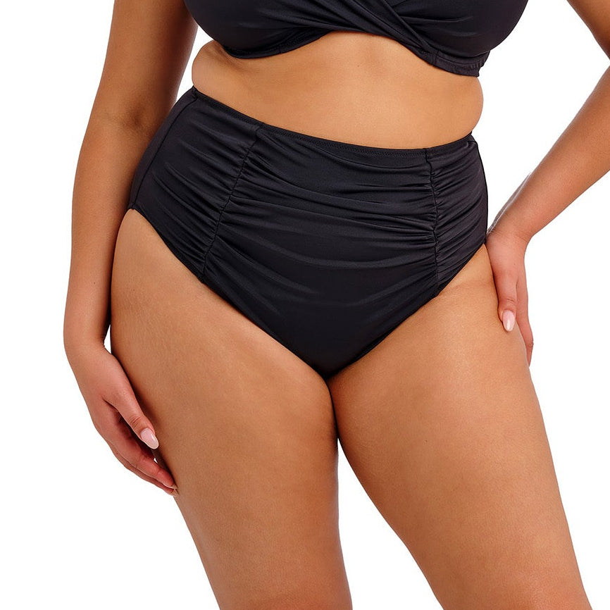 Plain Sailing High Waist Bikini Brief ES7286 Black