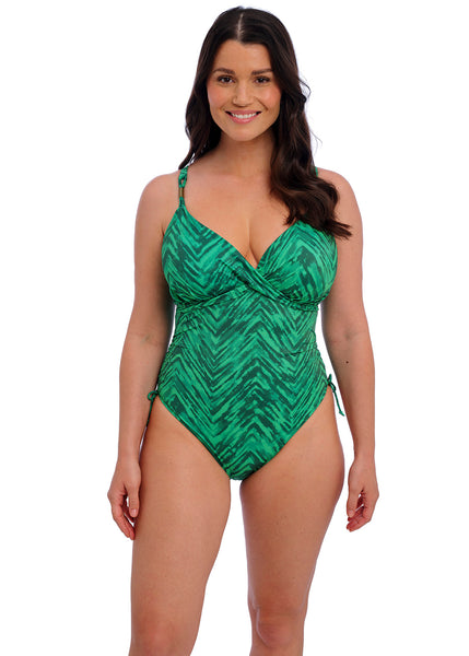 Punta Mita Plunge Swimsuit FS505539 Emerald