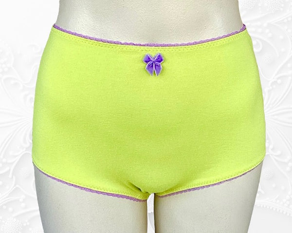 Daphne High Brief Chartreuse/Lilac