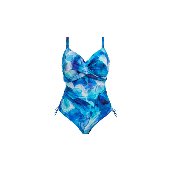 Saunton Sands Twist Front Suit FS506031 Dazzling Blue
