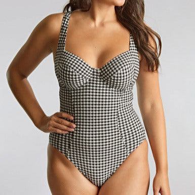 Paloma Swimsuit SW1720A Black Gingham