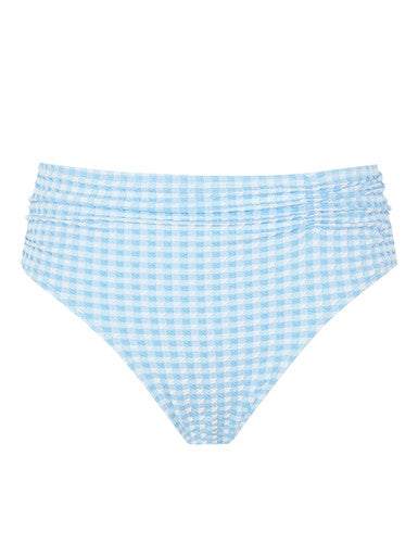 Midi Swim Brief SW1729 Sky Blue Gingham