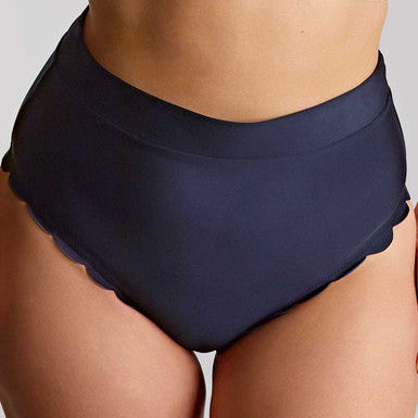 High Waist Swim Brief SW1755A Ink Blue
