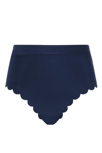 High Waist Swim Brief SW1755A Ink Blue