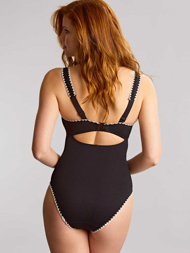 Lara Plunge Swimsuit SW2020 Black/White