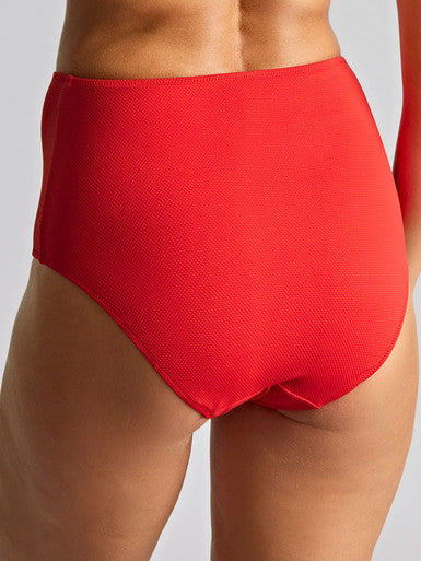 High Waist Swim Brief SW1755 Aurora Red