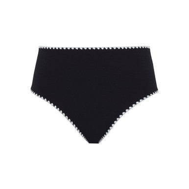 High Waist Swim Brief SW2035E Aurora Black/White