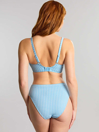 Romi Demi Plunge Bikini SW2184 Sky Blue Gingham