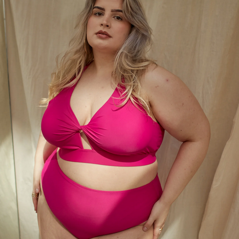 Rosa Fuller Bust Bikini Top Fuchsia Pink