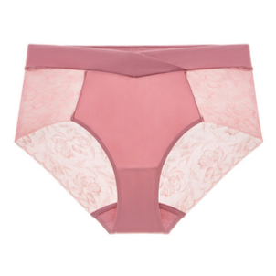 Dandelion Smooth Lace High-Rise Brief Berry