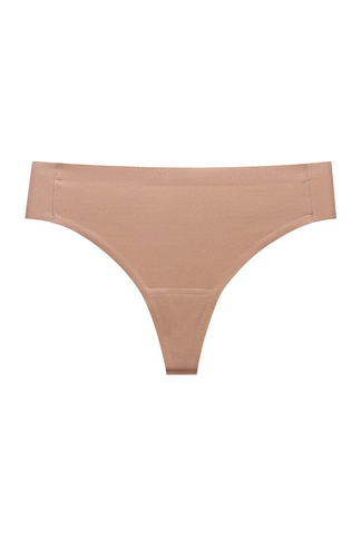 Bubble Mid Rise Thong Latte