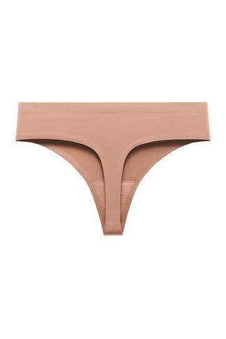 Bubble Mid Rise Thong Latte