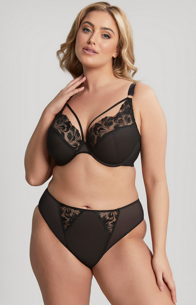 Jaida High Leg Brief 10536 Noir
