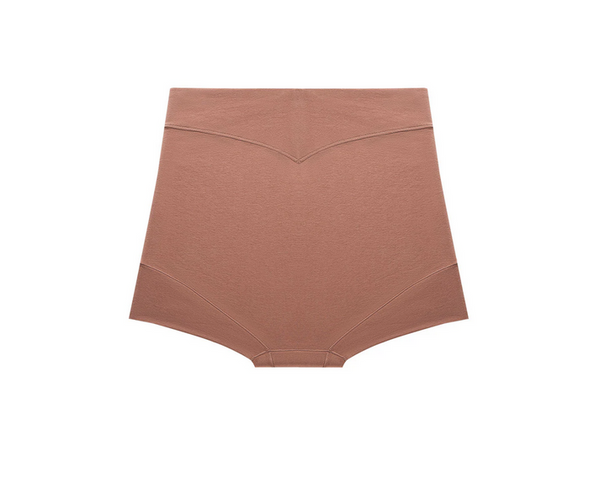 Pima Cotton Ultra High Rise Boyshort Amber