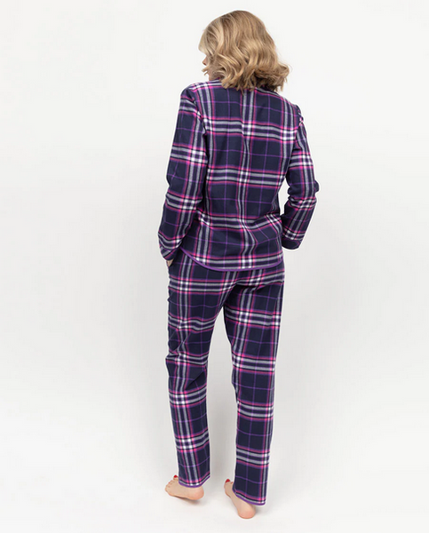 Edie Check PJs C-0465/0466 Navy