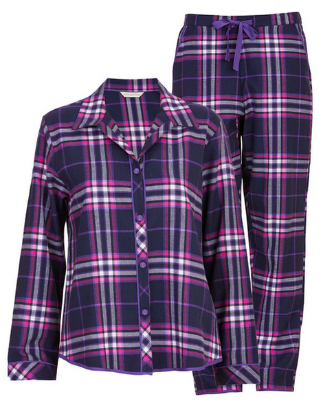 Edie Check PJs C-0465/0466 Navy