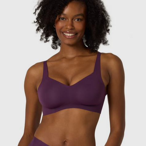 Beyond Wirefree Bra Plum