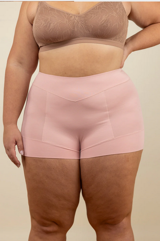 Pima Cotton Ultra High Rise Boyshort Misty Rose