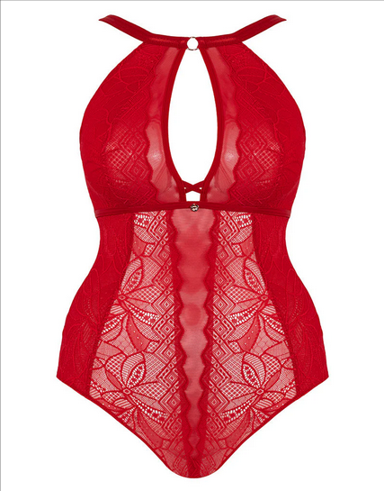 Opulence Stretch Bodysuit ST038704 Red