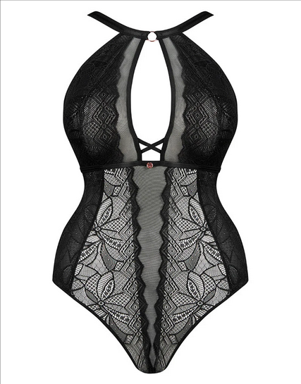 Opulence Stretch Bodysuit ST038704 Black