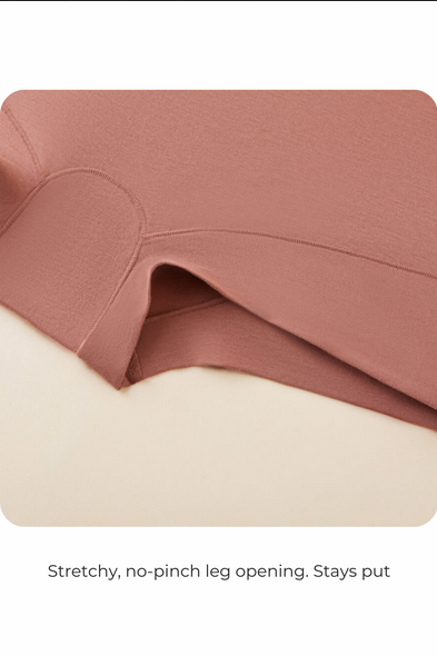 Pima Cotton Mid Rise Boyshort Amber