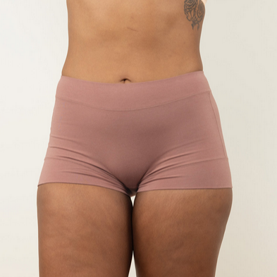 Pima Cotton Mid Rise Boyshort Amber