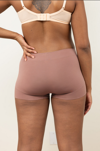 Pima Cotton Mid Rise Boyshort Amber