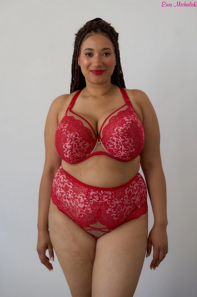 FB PL Walentyna Full Bust Plunge Red