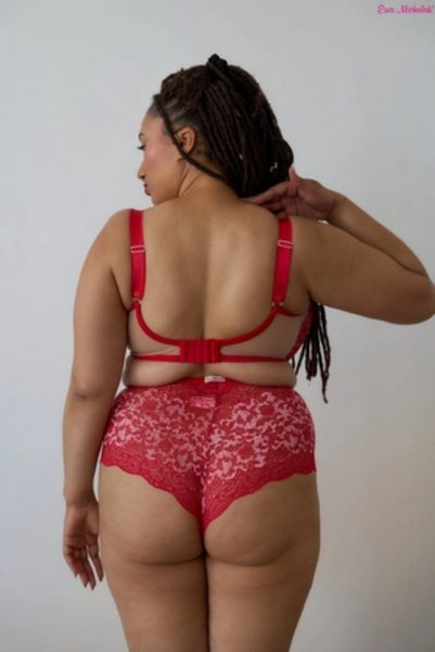 Walentyna High Brief Red