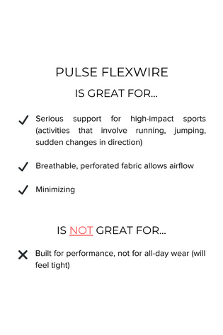Pulse FlexWire Sports Bra Merlot