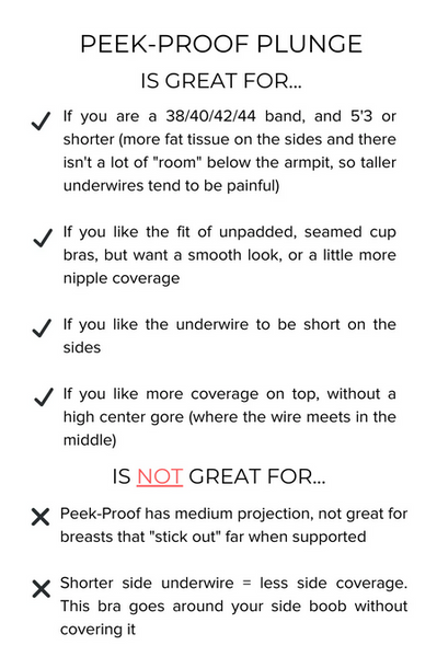 Peek-Proof Contour Plunge Bra Mocha