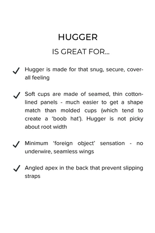 Hugger Smooth Lace Wirefree Champagne